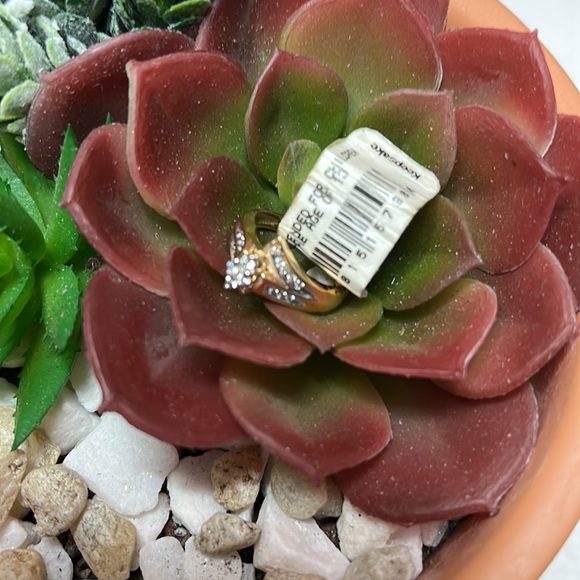 NWT KEEPSAKE DIAMOND RING DEAREST size 7.0 GOLD 14K - Picture 3 of 3